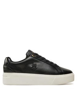 Tommy Hilfiger Sneakersy Th Platform Court Sneaker FW0FW08614 Czarny ze sklepu MODIVO w kategorii Buty sportowe męskie - zdjęcie 182682372