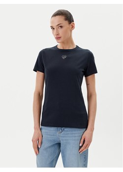BOSS T-Shirt C_Elogo_21 50540260 Granatowy Slim Fit ze sklepu MODIVO w kategorii Bluzki damskie - zdjęcie 182682441