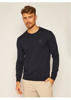 Polo Ralph Lauren Sweter Ls Sf Cn Pp 710684957001 Granatowy Slim Fit ze sklepu MODIVO w kategorii Swetry męskie - zdjęcie 182682533