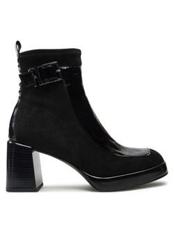 Hispanitas Botki Velour Str-I24 HI243664 Czarny ze sklepu MODIVO w kategorii Botki - zdjęcie 182682550