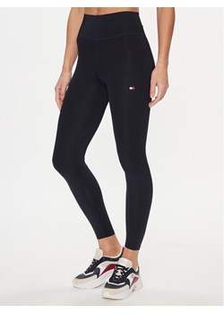 Tommy Hilfiger Legginsy Essentials WW0WW41082 Granatowy Slim Fit ze sklepu MODIVO w kategorii Spodnie damskie - zdjęcie 182682693