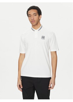 HUGO Polo Dodac_RB 50542748 Biały Regular Fit ze sklepu MODIVO w kategorii T-shirty męskie - zdjęcie 182682732
