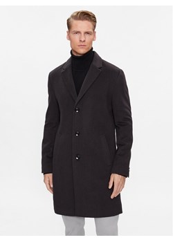 Boss Płaszcz wełniany H-Hyde-C-224 50485199 Granatowy Regular Fit ze sklepu MODIVO w kategorii Płaszcze męskie - zdjęcie 182682752