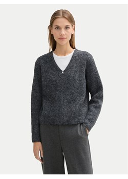 Tom Tailor Denim Kardigan 1043968 Szary Relaxed Fit ze sklepu MODIVO w kategorii Swetry damskie - zdjęcie 182682813