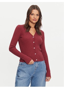 Tommy Jeans Kardigan Essential DW0DW18682 Różowy Slim Fit - id: 0000304076022 - marki Tommy Jeans - 182683023 Tommy Jeans Kardigan Essential DW0DW18682 Różowy Slim Fit ze sklepu MODIVO w kategorii Swetry damskie - zdjęcie 182683023