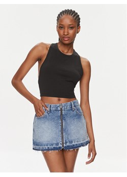 Calvin Klein Swimwear Top KW0KW02481 Czarny Slim Fit ze sklepu MODIVO w kategorii Bluzki damskie - zdjęcie 182683120
