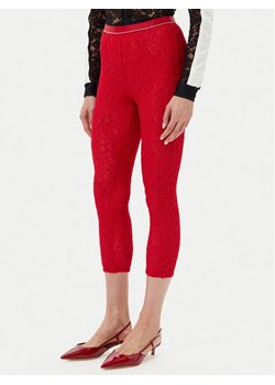PINKO Spodnie materiałowe 105226 A2M5 Czerwony Slim Fit ze sklepu MODIVO w kategorii Spodnie damskie - zdjęcie 182683383