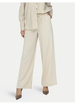 JDY Spodnie materiałowe Say 15318361 Beżowy Loose Fit ze sklepu MODIVO w kategorii Spodnie damskie - zdjęcie 182683552