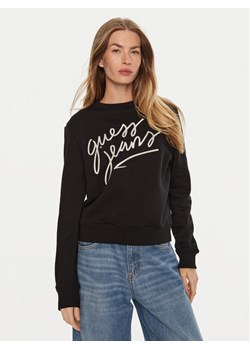 Guess Bluza W4BQ17 KC811 Czarny Regular Fit ze sklepu MODIVO w kategorii Bluzy damskie - zdjęcie 182683721
