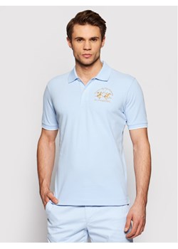 La Martina Polo CCMP01 PK001 Błękitny Regular Fit ze sklepu MODIVO w kategorii T-shirty męskie - zdjęcie 182683804