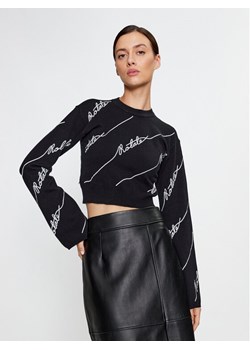 ROTATE Sweter Sequin Logo 110113100 Czarny Regular Fit ze sklepu MODIVO w kategorii Swetry damskie - zdjęcie 182683903