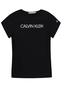Calvin Klein Jeans T-Shirt Institutional IG0IG00380 Czarny Slim Fit ze sklepu MODIVO w kategorii Bluzki dziewczęce - zdjęcie 182683924