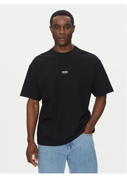 HUGO T-Shirt Nalono 50509776 Czarny Loose Fit ze sklepu MODIVO w kategorii T-shirty męskie - zdjęcie 182683972