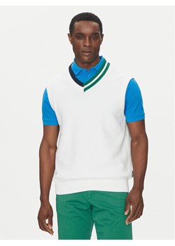 Hechter Paris Sweter 65013 151809 Biały Regular Fit ze sklepu MODIVO w kategorii Swetry męskie - zdjęcie 182683984