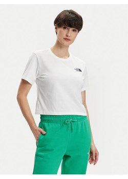 The North Face T-Shirt Simple Dome NF0A87U4 Biały Relaxed Fit ze sklepu MODIVO w kategorii Bluzki damskie - zdjęcie 182684090