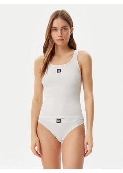HUGO Top 50534928 Écru Regular Fit ze sklepu MODIVO w kategorii Bluzki damskie - zdjęcie 182684183