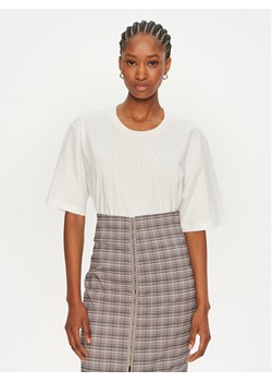 PINKO T-Shirt Scanner 101704 A23W Biały Relaxed Fit ze sklepu MODIVO w kategorii Bluzki damskie - zdjęcie 182684224