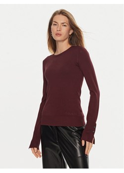 Guess Sweter Elinor W2YR30 Z2V62 Bordowy Regular Fit ze sklepu MODIVO w kategorii Swetry damskie - zdjęcie 182684262