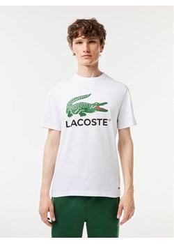 Lacoste T-Shirt TH1285 Biały Regular Fit ze sklepu MODIVO w kategorii T-shirty męskie - zdjęcie 182684361