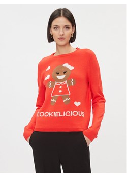 ONLY Sweter 15303268 Czerwony Regular Fit ze sklepu MODIVO w kategorii Swetry damskie - zdjęcie 182684432