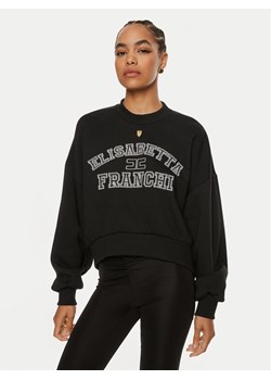 Elisabetta Franchi Bluza MD-003-46E2 Czarny Relaxed Fit ze sklepu MODIVO w kategorii Bluzy damskie - zdjęcie 182684514