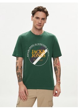 Jack&Jones T-Shirt Loof 12248624 Zielony Standard Fit ze sklepu MODIVO w kategorii T-shirty męskie - zdjęcie 182684540