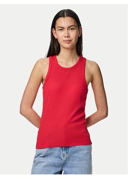 Pieces Top Ruka 17133673 Czerwony Slim Fit ze sklepu MODIVO w kategorii Bluzki damskie - zdjęcie 182684554