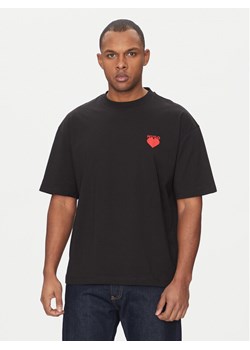 HUGO T-Shirt Dewdam 50530557 Czarny Relaxed Fit ze sklepu MODIVO w kategorii T-shirty męskie - zdjęcie 182684624