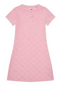 Guess Sukienka codzienna J5GK38 KCT02 Różowy Regular Fit ze sklepu MODIVO w kategorii Sukienki dziewczęce - zdjęcie 182684643