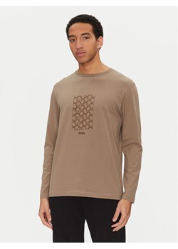 BOSS Longsleeve Togn 50534336 Brązowy Regular Fit ze sklepu MODIVO w kategorii T-shirty męskie - zdjęcie 182684673