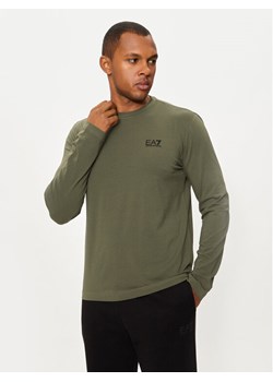 EA7 Emporio Armani Longsleeve 8NPT28 PJVQZ Zielony Regular Fit ze sklepu MODIVO w kategorii T-shirty męskie - zdjęcie 182684770