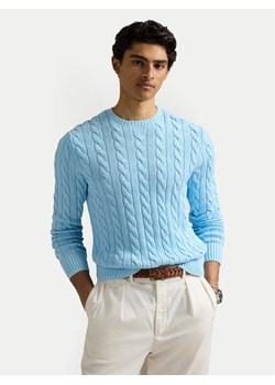 Polo Ralph Lauren Sweter 710965867005 Błękitny Regular Fit ze sklepu MODIVO w kategorii Swetry męskie - zdjęcie 182684831