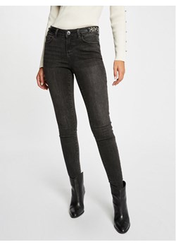Morgan Jeansy 232-POMELO Szary Skinny Fit ze sklepu MODIVO w kategorii Jeansy damskie - zdjęcie 182684970