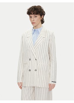 Pepe Jeans Marynarka Hannah PL402589 Écru Loose Fit - id: 0000304746505 - marki Pepe Jeans - 182685011 Pepe Jeans Marynarka Hannah PL402589 Écru Loose Fit ze sklepu MODIVO w kategorii Marynarki damskie - zdjęcie 182685011