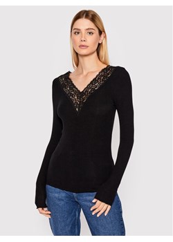 Pieces Bluzka Siri 17095374 Czarny Tight Fit ze sklepu MODIVO w kategorii Bluzki damskie - zdjęcie 182685151