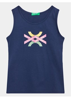 United Colors Of Benetton Top 3I1XCH012 Granatowy Regular Fit ze sklepu MODIVO w kategorii Bluzki dziewczęce - zdjęcie 182685393