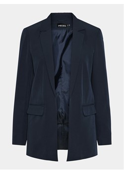 Pieces Marynarka Bossy 17114792 Granatowy Oversize ze sklepu MODIVO w kategorii Marynarki damskie - zdjęcie 182685482