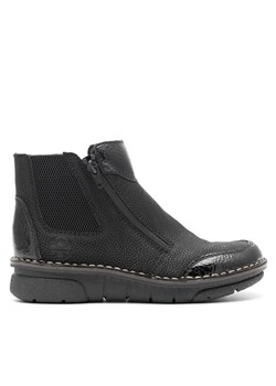 Rieker Botki 73355-00 Czarny ze sklepu MODIVO w kategorii Botki - zdjęcie 182685494
