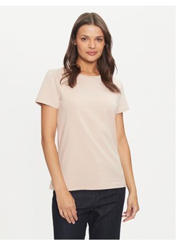 Guess T-Shirt Briana V3BI11 J1314 Beżowy Regular Fit ze sklepu MODIVO w kategorii Bluzki damskie - zdjęcie 182685570