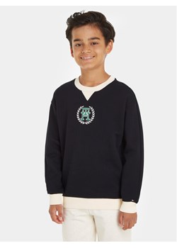 Tommy Hilfiger Bluza Monogram KB0KB08826 Granatowy Regular Fit ze sklepu MODIVO w kategorii Bluzy chłopięce - zdjęcie 182685651