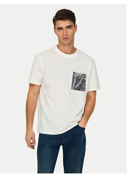 Only & Sons T-Shirt 22025286 Biały Regular Fit ze sklepu MODIVO w kategorii T-shirty męskie - zdjęcie 182685664
