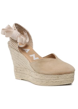 Manebi Espadryle Heart-Shaped Wedge Espadrilles M 1.1 WH Beżowy ze sklepu MODIVO w kategorii Espadryle damskie - zdjęcie 182685724