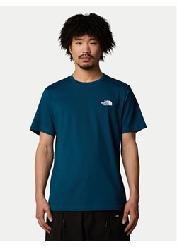 The North Face T-Shirt Simple Dome NF0A87NG Granatowy Regular Fit ze sklepu MODIVO w kategorii T-shirty męskie - zdjęcie 182685733