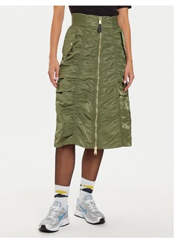 Alpha Industries Spódnica midi 148067 Zielony Regular Fit ze sklepu MODIVO w kategorii Spódnice - zdjęcie 182685734