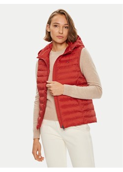Tommy Hilfiger Bezrękawnik Global Stripe WW0WW40779 Czerwony Regular Fit ze sklepu MODIVO w kategorii Kamizelki damskie - zdjęcie 182685752