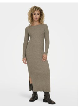 ONLY Sukienka dzianinowa Katia 15324649 Beżowy Slim Fit ze sklepu MODIVO w kategorii Sukienki - zdjęcie 182685760