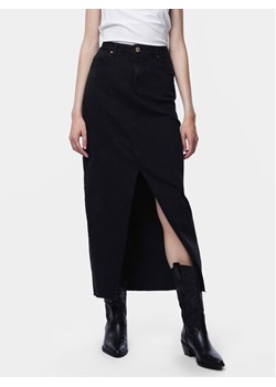 Pieces Spódnica jeansowa Jessie 17150234 Czarny Regular Fit ze sklepu MODIVO w kategorii Spódnice - zdjęcie 182685804