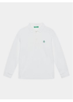 United Colors Of Benetton Polo 3089C300Z Biały Regular Fit ze sklepu MODIVO w kategorii T-shirty chłopięce - zdjęcie 182685832