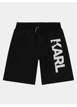 Karl Lagerfeld Kids Szorty kąpielowe Z30023 D Czarny Regular Fit ze sklepu MODIVO w kategorii Kąpielówki chłopięce - zdjęcie 182685833