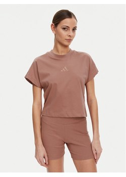 adidas T-Shirt ALL SZN JJ1237 Różowy Regular Fit ze sklepu MODIVO w kategorii Bluzki damskie - zdjęcie 182685883